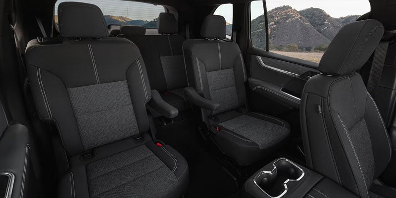 2026 GMC Yukon cabin with flexible seating and large cargo space